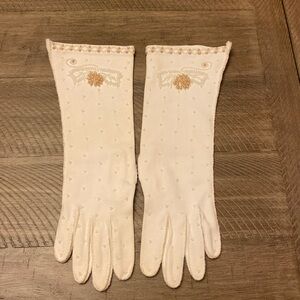 Vintage Beaded Long Dress Gloves